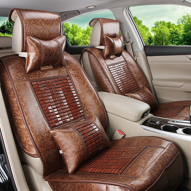 墊腳石廠家直銷(xiāo)全包夏季竹片麻將塊涼墊通用汽車(chē)坐墊座墊座套批發(fā) 條紋-舒適版 #70